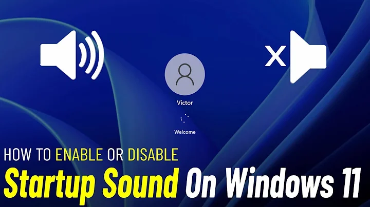 Disable Or Enable Startup Sound On Windows 11 | How To enable & disable sound startup In windows 11