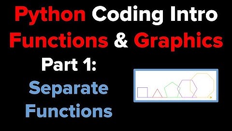 Intro to Python Functions using Turtle Graphics (Part 1)