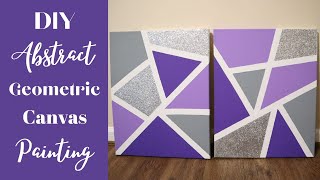 Abstract Painting for Beginners Acrylic | Easy Geometric Canvas Painting by Brittany Coriece 8,611 views 3 years ago 5 minutes, 18 seconds
