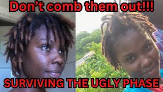 How to survive the UGLY PHASE with locs |  Embracing the journey with your heart and soul