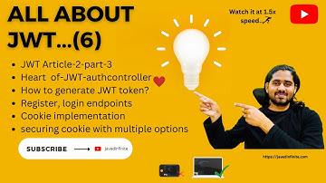 How to generate JWT token? | JWT-part-6 | JWT cookie implement  | JSON Web Token