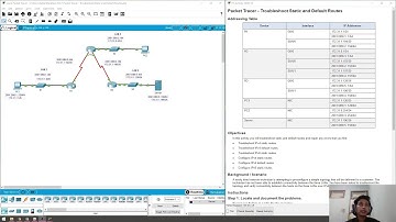 Troubleshoot Static and Default Routes - PKA 16.3.1