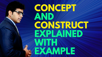 What is concept and construct in research? Difference between concept and construct Example || Urdu