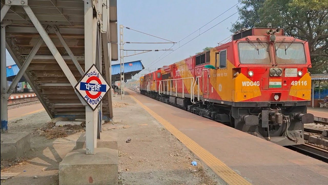 [13 IN 1] PENDURTI RAILWAY STATION BHAVANIPATNA + YELAHANKA SPL ANNOUNCEMENTS + FREIGHT TRAINS 