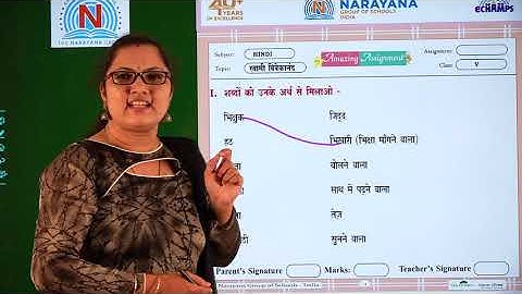 6TH OCT KARNATAKA CLASS V HINDI TL AMAZING ASSIGNMENT KEY