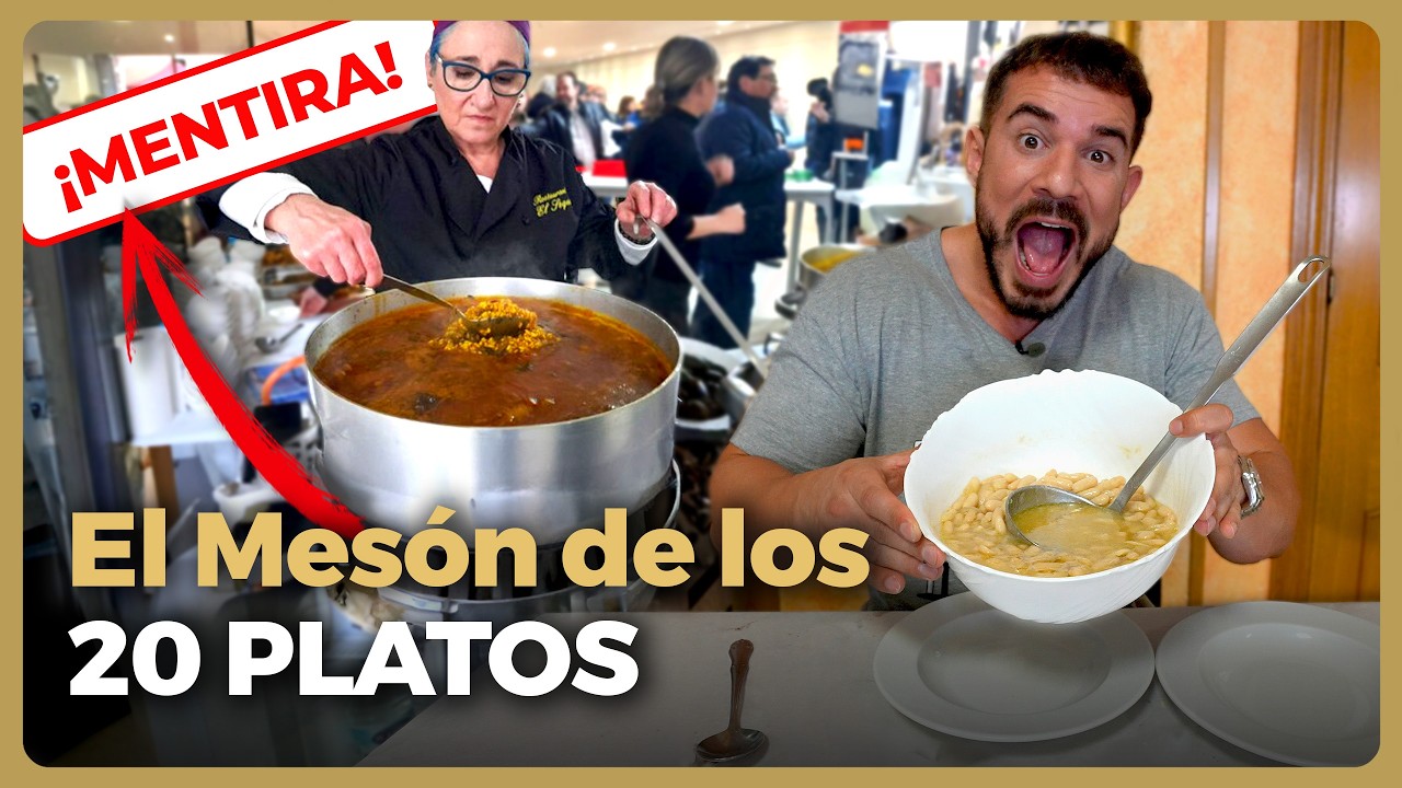 El MENÚ que NADIE HA TERMINADO en ESPAÑA: 28 PLATOS de COMIDA ESPAÑOLA!!!