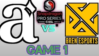 ESL| SNAPDRAGON PRO SERIES| ARCHIVES ESPORTS VS BREN ESPORTS | DAY 1 | GAME 1