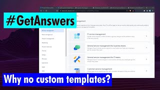 GetAnswers - Atlassian should add custom templates