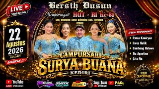 🔴 LIVE CAMPURSARI SURYA BUANA KEDIRI | HUT RI KE-81 & BERSIH DUSUN | NGLAWAK TAROKAN KEDIRI