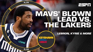 The Mavericks' blown lead vs. the Lakers 😯 LeBron's foot injury 👀 \& Kyrie Irving's future 🔮 | KJM