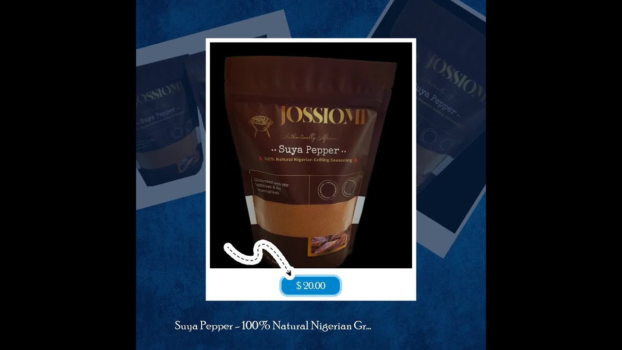 Suya Pepper - 100% Natural Nigerian Grilling Seasoning - SPICY - 250g(8oz)