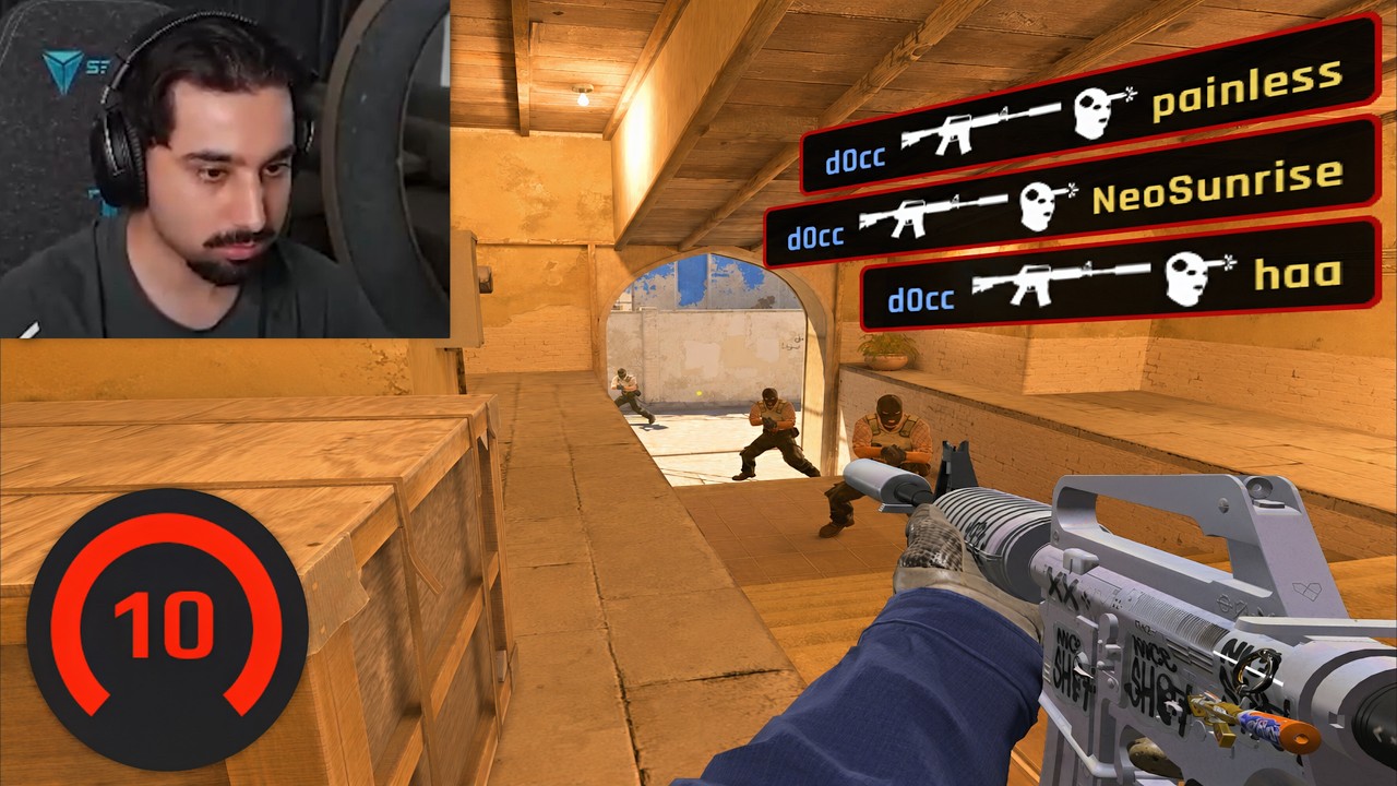 D0cC SHOWS HOW TO WIN ON FACEIT... (3500 ELO)