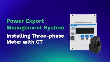 Export Management System installation | Three-phase Meter with CT