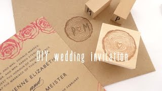 DIY wedding invitation【Japanese Rubber Stamps】 DIY wedding invitation【Japanese Rubber Stamps】
