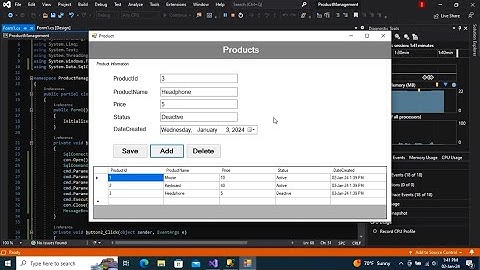 C# Mini Project - Product  Management System Software Using C#