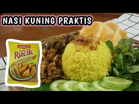 Nasi Kuning Rice Cooker Bumbu Racik