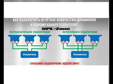 Как подключить нечётное количество динамиков