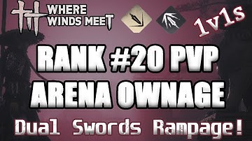 Where Winds Meet - Rank #20 Arena Highlights - Nameless Sword + Strategic Sword - Gameplay PvP