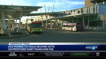Des Moines City Council considers franchise fee increase for DART