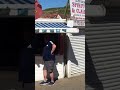 Seagull attacks man for prawns and gets punched.