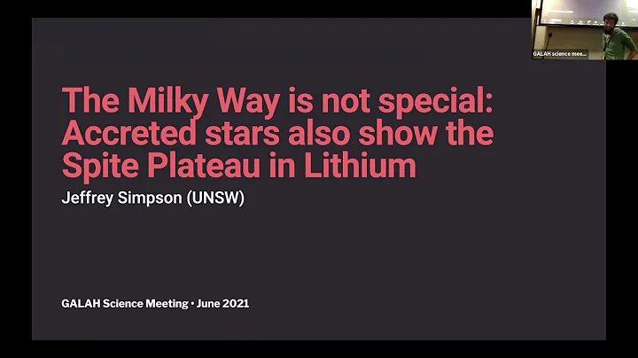 Jeffrey Simpson  The Milky Way is not special: acc...