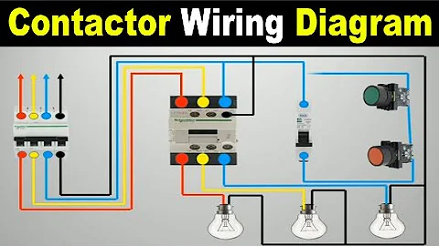 👉 contactor wiring diagram |😀  contactor connection with light |😀 Electrical power 👌