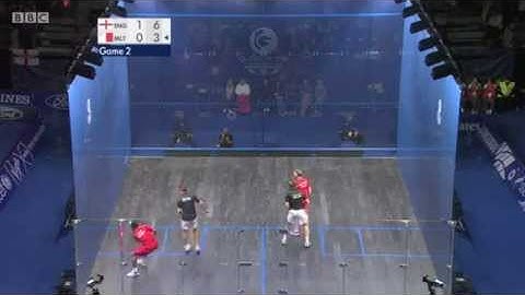 Dan Zammit Lewis Brad Hindle Malta V England squash Doubles 2014 Commonwealth games