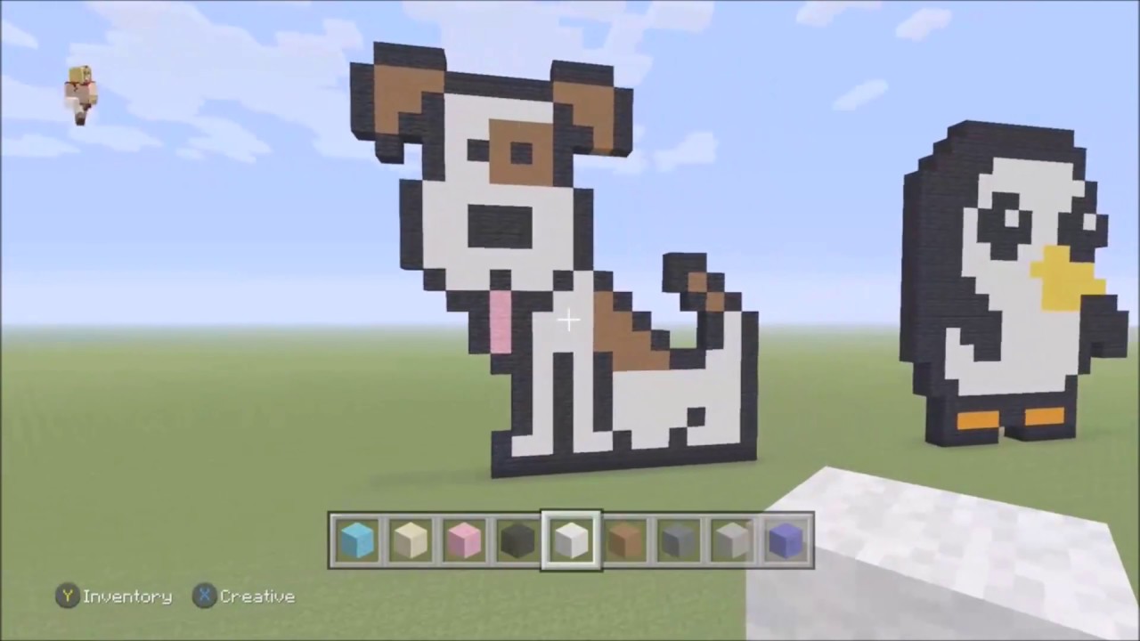 Featured image of post Minecraft Dog House Pixel Art : I retook a previous pattern to make it smaller.