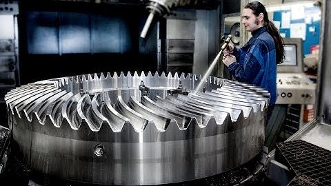 Amazing Manufacturing Process Of Bevel Gear And Satisfying CNC Machine In Working