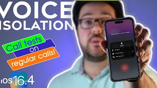 Voice Isolation Call Tests on iOS 16.4: Awesome Noise Cancelation, now on Regular Calls!