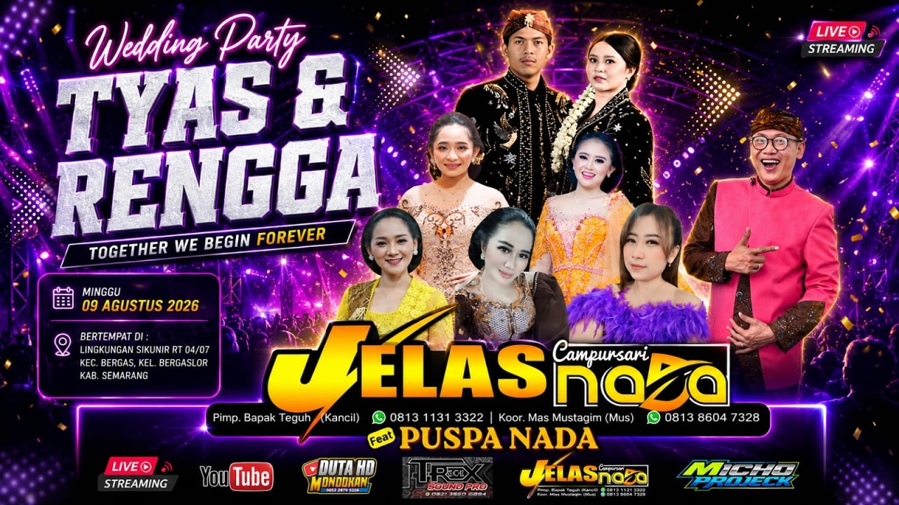 🔴Live Cs. JELAS NADA//TRECEX PRO AUDIO//Lingkungan Sikunir Bergas Bergaslor Semarang 09 Agustus 2026
