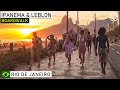 Walking Ipanema & Leblon Beaches at Sunset, Rio de Janeiro, Brazil | 【4K】Binaural 2020