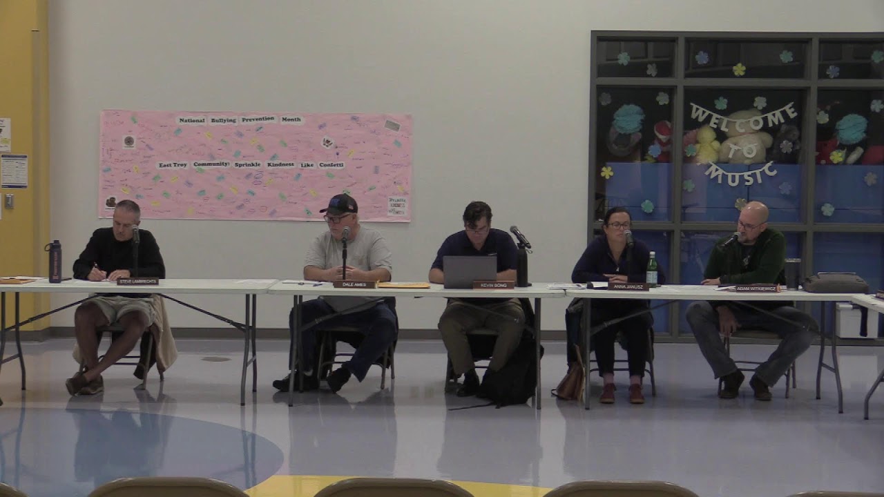 East Troy Community School District Board Meeting - October 20th, 2025