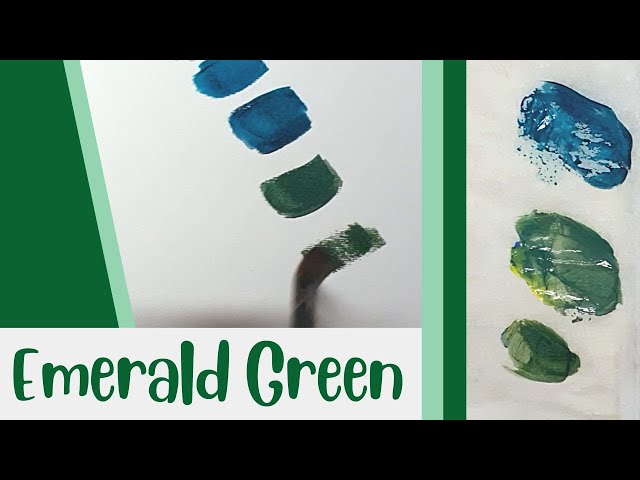 How To Make Emerald Green Acrylic Paint With Primary Colors 