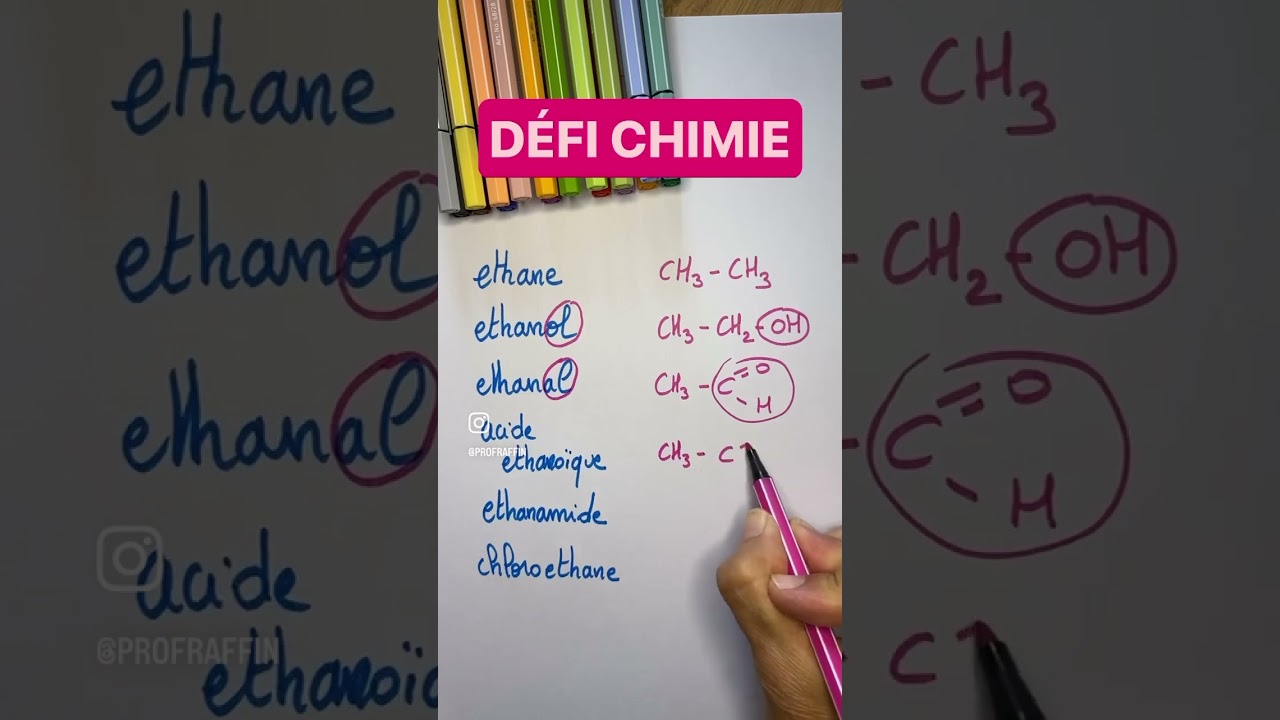 Trouve la formule de la molécule #education #science #physique #bac