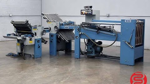 MBO T49 Pile Feed Paper Folder w/ 8 Page Unit
