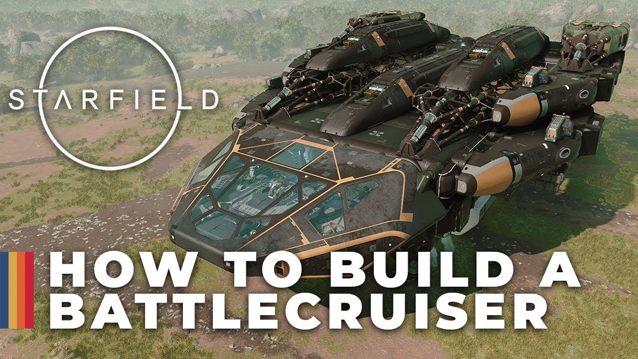 Nova Galactic's Battle Cruiser: A Starfield Ship Guide with Parts!