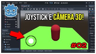 COMO CRIAR UM PLAYER 3D NA GODOT MOBILE | ADICIONANDO JOYSTICK E CÂMERA 3D #02