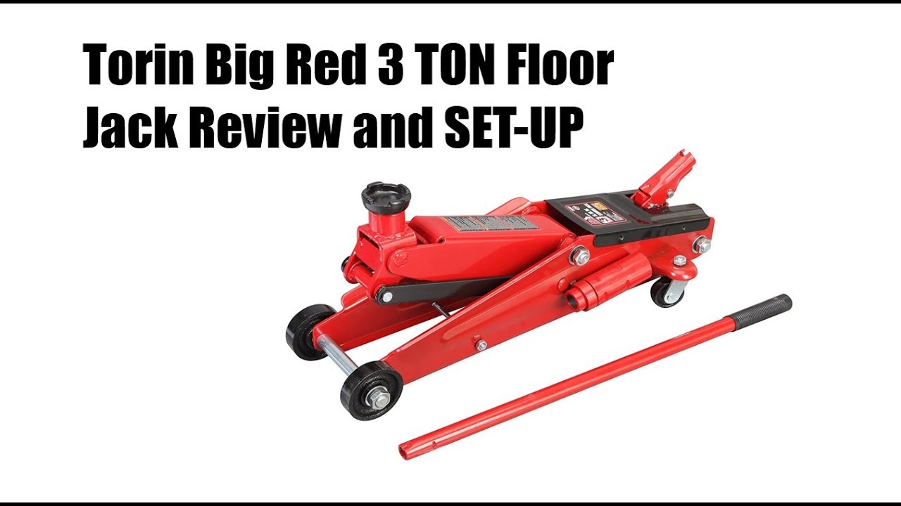 Big Red Hydraulic Garage Jack, 3-Ton
