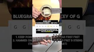 Very Easy Bluegrass Guitar Exercise in G