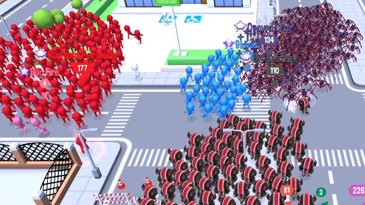 Crowd City World Record Map Control: 100.00% 