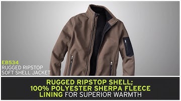 Custom Logo EB534 Eddie Bauer® Rugged Ripstop Soft Shell Jacket