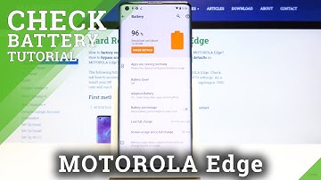How to Activate Battery Percentage in MOTOROLA Edge – Show Battery Level