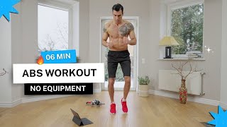 06 Minute Ab Workout - No Equipment Needed | Beginner Friendly