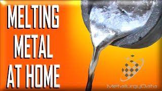 Melt Metal at home  How to Make a Metal MELTING FURNACE