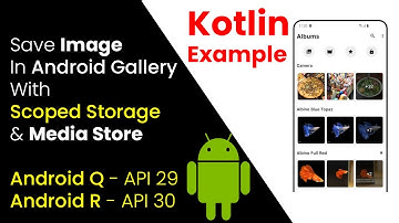 Scoped Storage Android 13 Kotlin example | How to save image in Android 13 using MediaStore kotlin?