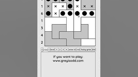 Grey is Odd - Today grids. Solution level 4 7X7 dated 04-03-2024