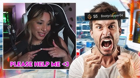 Acting like a BOT E GIRL and then going full TRYHARD