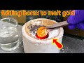 Last week&#39;s recipe for you! Adding borax to melt gold.