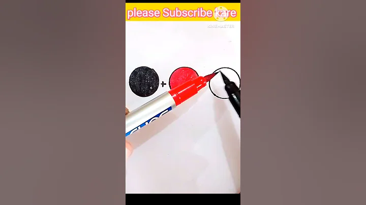 Day121{⚫+🔴=💀 colour mixing Art}#trending #artandcraft #viral #satisfying #painting#art #draw#artwork